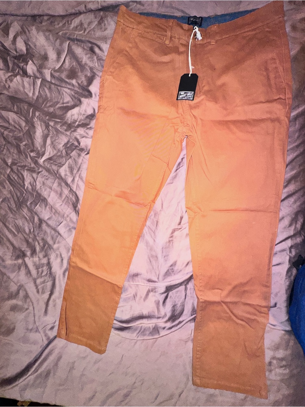 Slim Men's Jeans in Orange Benny Gold